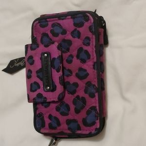 Vera Bradley purple leopard wallet
